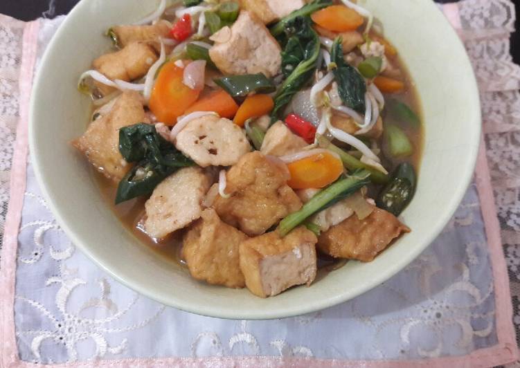 Resep Tumis tahu campur sari, Lezat Sekali