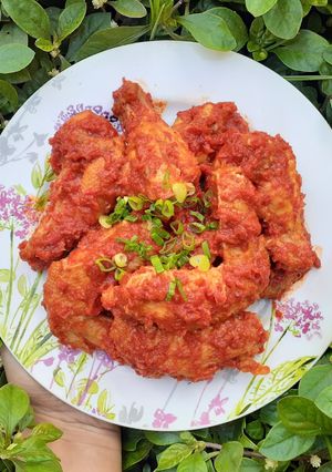 Foto resep Ayam bumbu merah