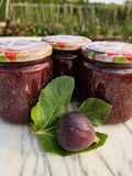 Mermelada de higos negros con nueces