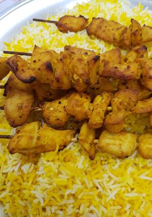 صورة لوصفة دجاج بالزعفران