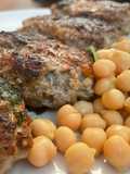 Kofta-esque Lamb Kebab Burgers with Chickpeas