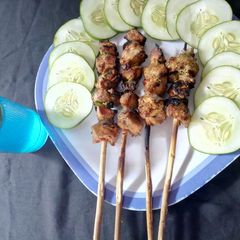 A picture of Chicken kebab.
