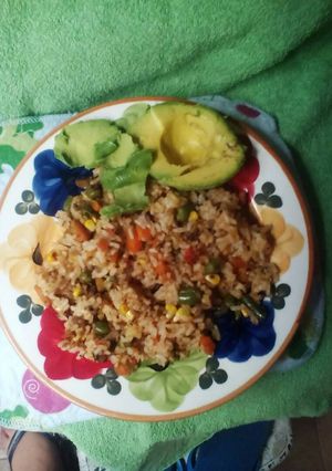 Una foto de Arroz con verduras