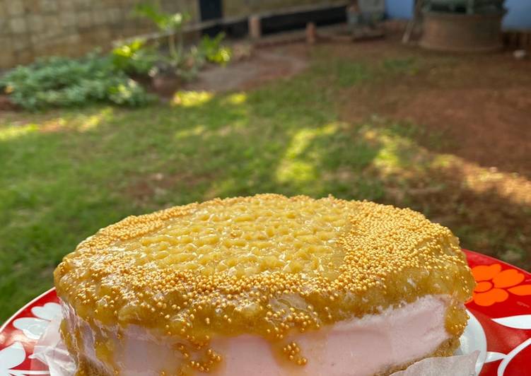 Cara Gampang Menyiapkan Mango Cheese Honey Cake No Bake, Enak Banget