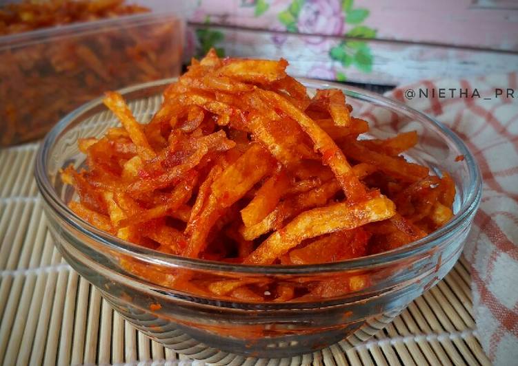 Resep Kering kentang pedes manis #selasabisa yang Bikin Ngiler