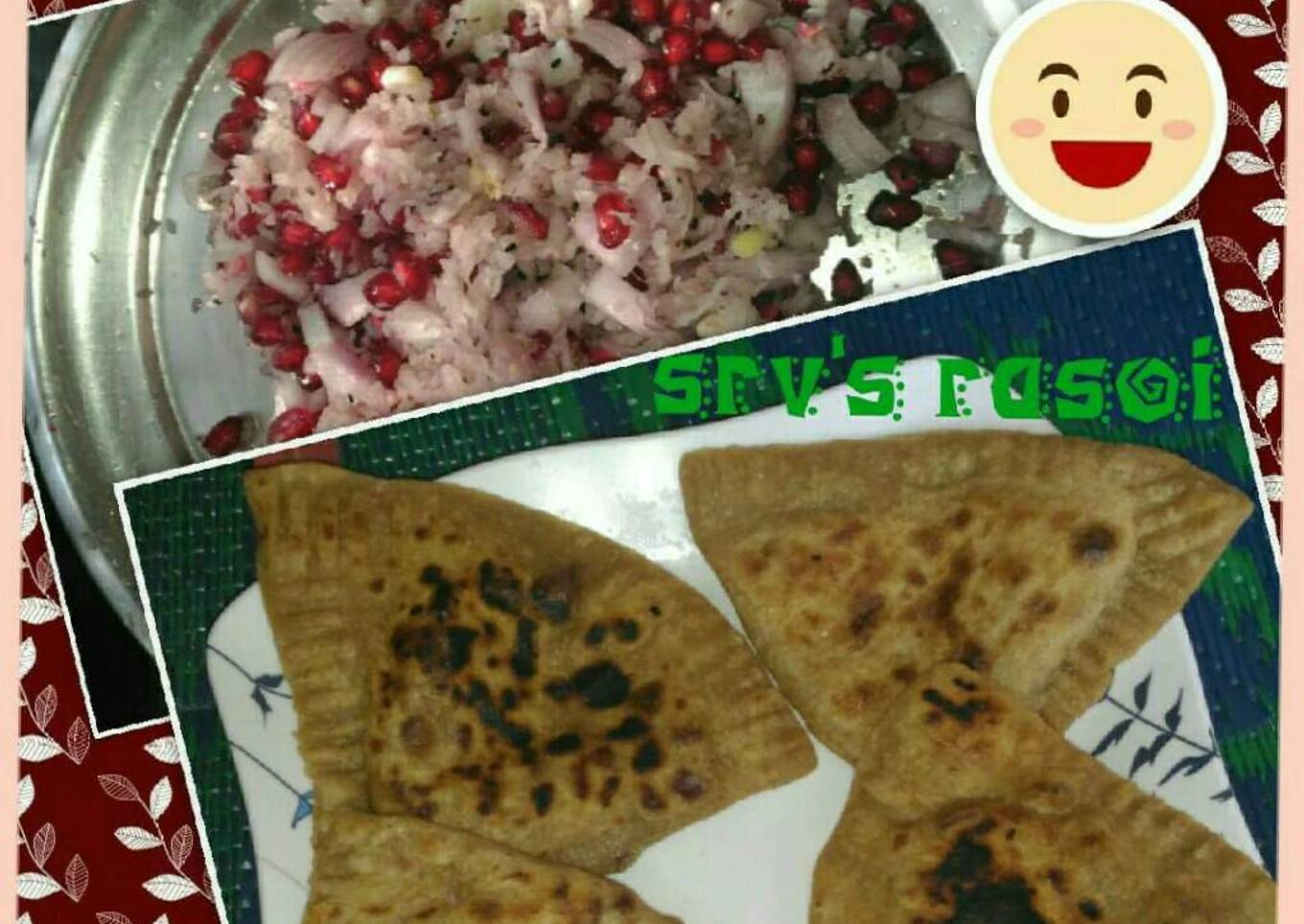 Stuffed healthy triangular paratha