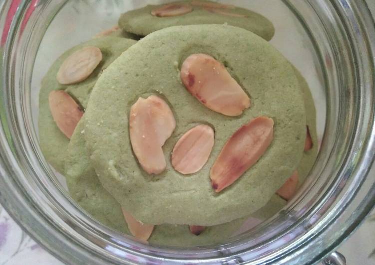 Almond Greentea Cookies