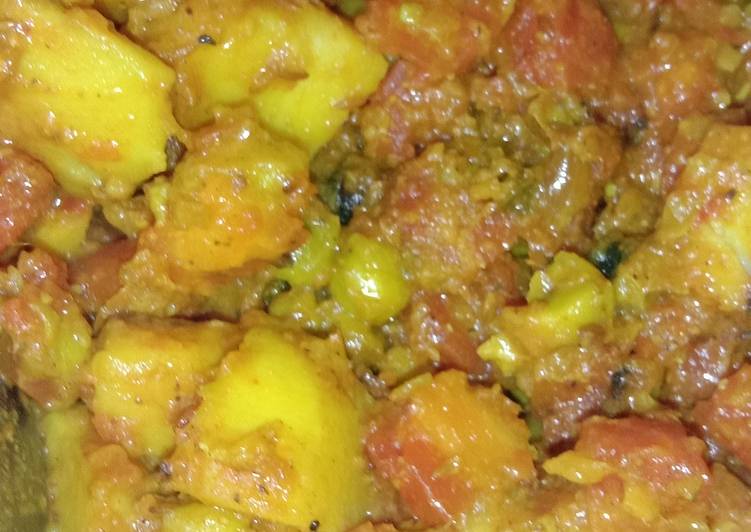Recipe of Tasty Aloo Gajar Matar