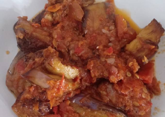 Standar Cara mudah bikin Sambal terong ungu  enak