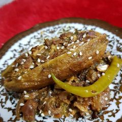 A picture of Stuffed karela.