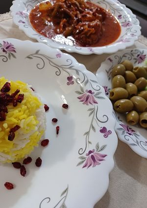 عکسی از دستور زرشک‌پلو با مرغ❤️