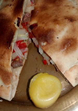 A picture of Sausage Hawawshi.