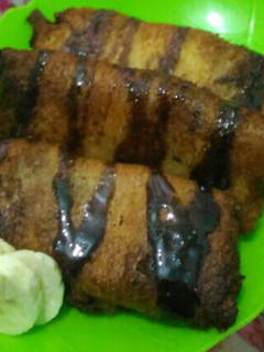 Foto resep Roti Tawar isi Pisang Coklat Keju
