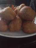 Banana and Pineapple puff puff