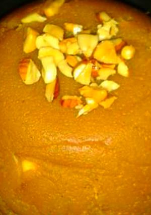 A picture of Besan Halwa.