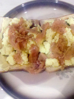 A picture of Scrambled eggs with a twist.