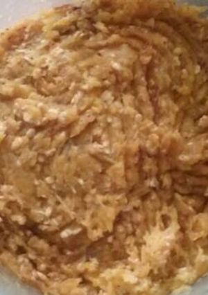 Una foto de Puré de plátano con avena y canela