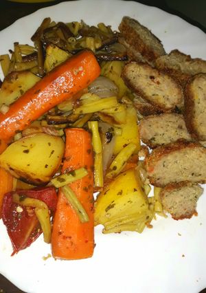 Sütőzacskóban sült zöldségek recept fotója