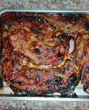 Costillas de cerdo a la bbq