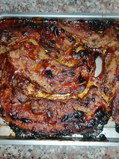 Una foto de Costillas de cerdo a la bbq