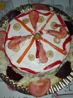 Una foto de Pastel de marisco