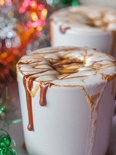 Una foto de Chocolate caliente sabor "nutella"