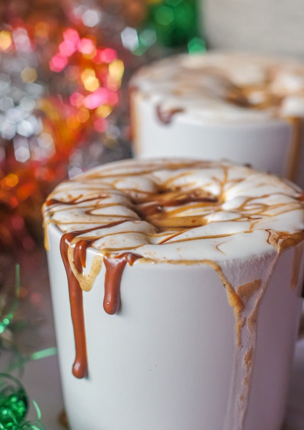 Una foto de Chocolate caliente sabor "nutella"