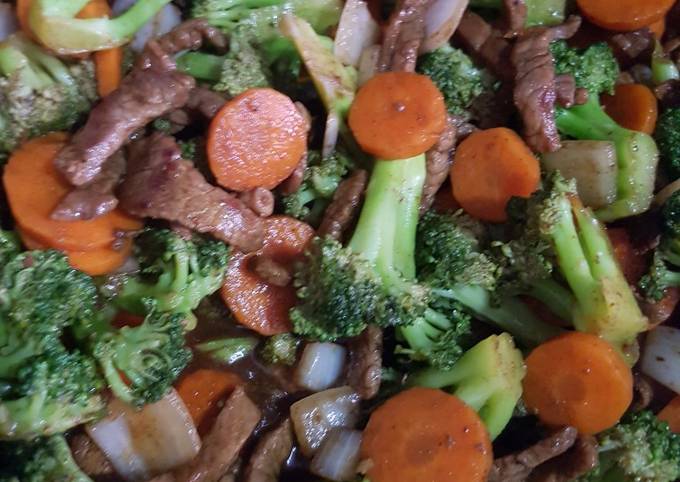 Carne de res con brócoli y zanahoria Receta de Karely'S- Cookpad