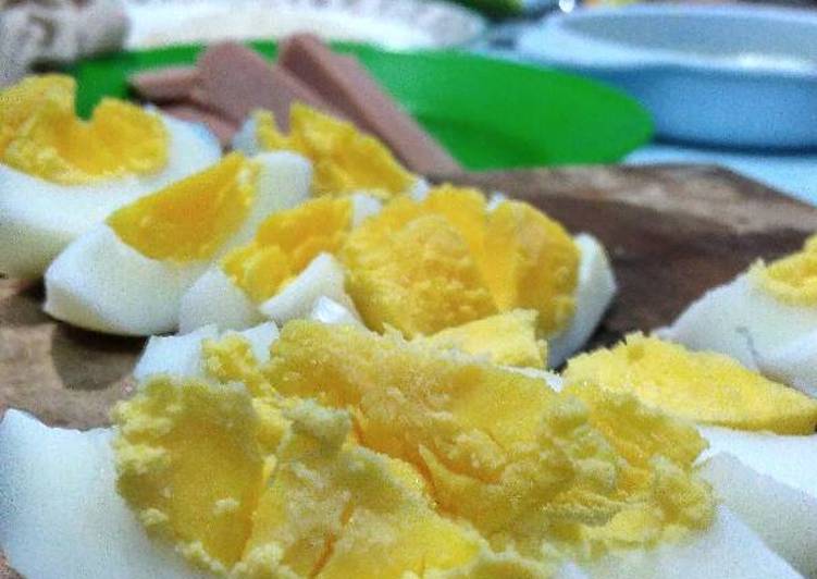 Resep Hard Boiled Egg hemat gas 💞 Anti Gagal
