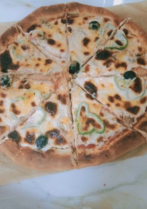 صورة لوصفة بيتزا