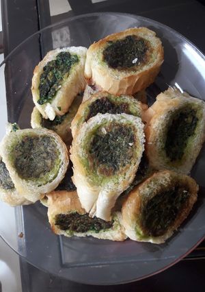 عکسی از دستور کوکو سبزی لقمه ای رژیمی