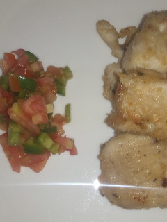 A picture of Pan fried chicken.
