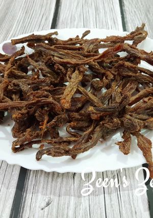 A picture of Eid ul Adha special Sun dried Mutton Kababs.