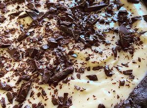 Foto di Crostata al cacao e crema aromatizzata al rum