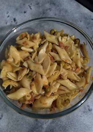 A picture of MACRONI CHAAT🍜.