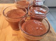 Une photo de mousse chocolat