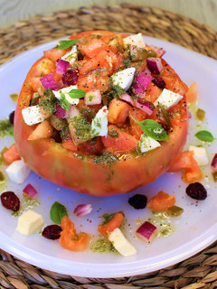 Una foto de Ensalada de Tomate rosa de Barbastro