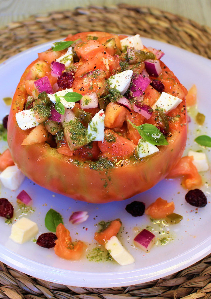 Una foto de Ensalada de Tomate rosa de Barbastro