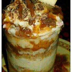 A picture of Choco apple pudding.