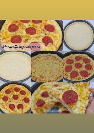 Foto resep Pizza Mozarella Peperoni aka Pizza Hut