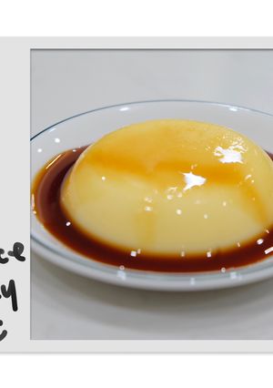 Hình của món Flan trứng sữa.