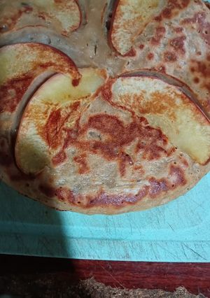 Una foto de Torta de manzana a la sartén apta para diabéticos