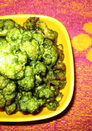 A picture of Green Cauliflower fry.