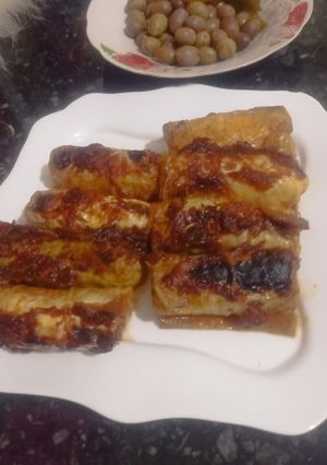 صورة لوصفة كرنب محشي بالدجاج
