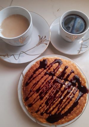 صورة لوصفة بان كيك سهل وسريع