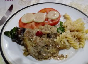 Foto de Berinjela com Tahini