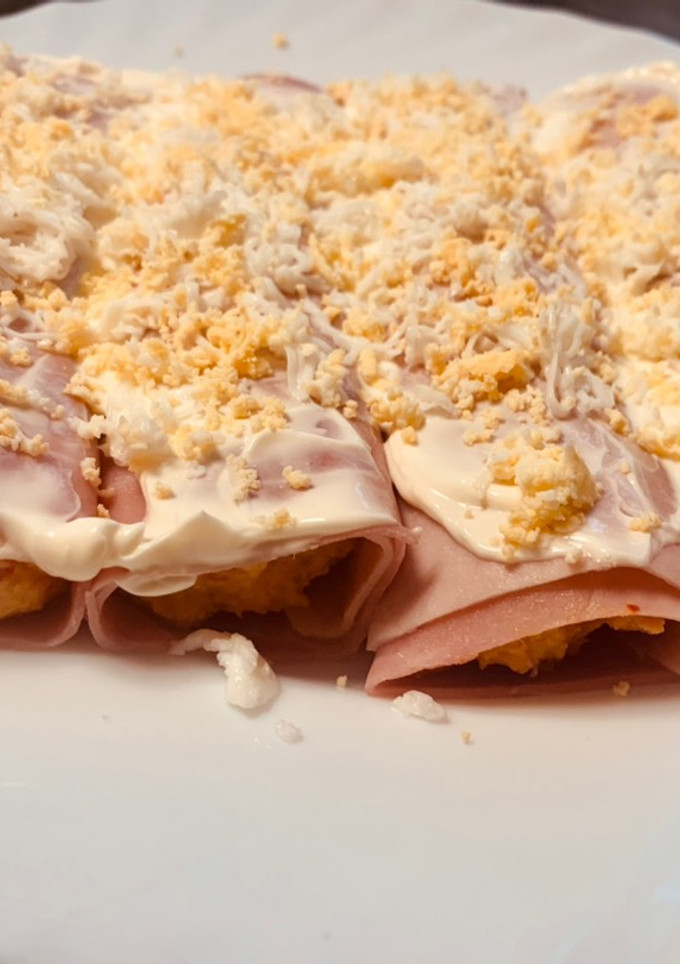 Una foto de Rollitos frescos de jamón york