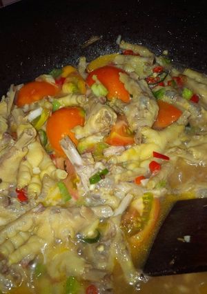 Foto resep Ceker ayam bumbu asam pedas