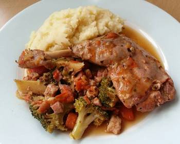 Without Fail Cooking Recipe Vickys Braised Duck Legs with Mixed Vegetables GF DF EF SF NF Yummy