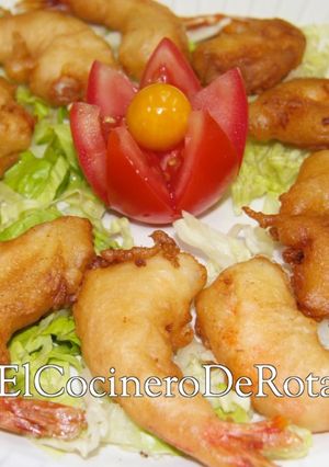 Una foto de Langostinos con gabardina